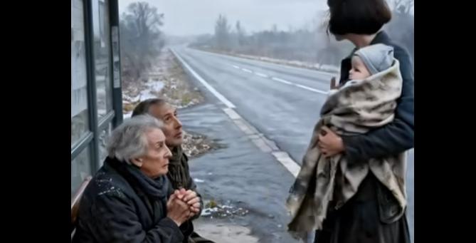 Una madre sola trova una coppia di anziani abbandonati a una fermata dell’autobus…