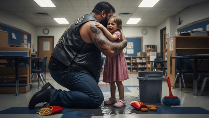 Sono entrato nell’aula dell’asilo di mia figlia con un Happy Meal in mano. Pensavo di regalarle un sorriso. Invece, ho visto l’inferno.