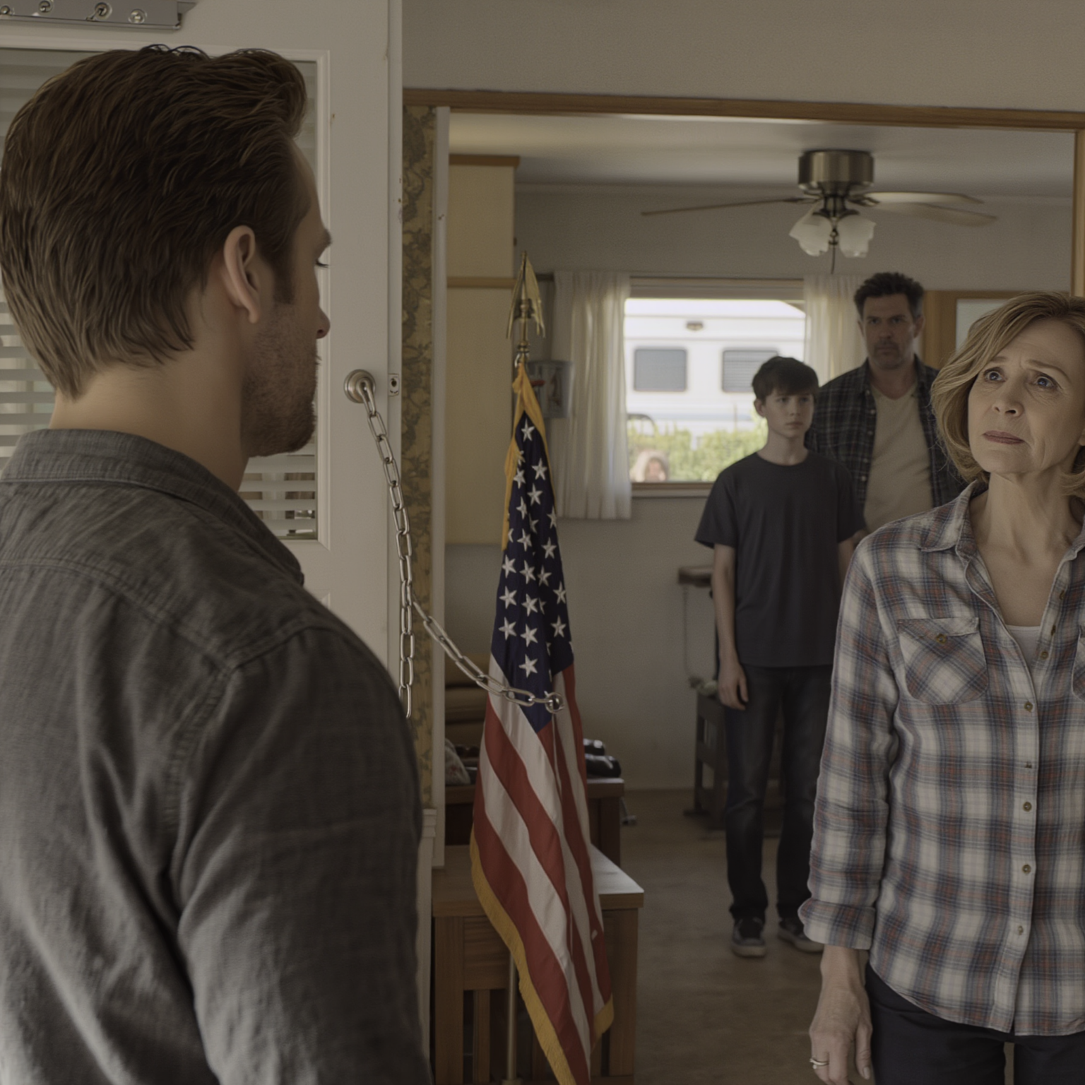 Il giorno in cui ho mostrato la mia nuova casa, la mia famiglia si è presentata all’improvviso come se stessero visitando una casa modello: i miei genitori mi hanno sorriso dolcemente, mio ​​fratello ha tenuto in braccio suo figlio, mia cognata mi ha lanciato un’occhiata carica di significato, poi mi hanno detto che un “uomo single” poteva vivere nel camper e che avrei dovuto cedere la casa alla “vera famiglia”. Pensavo fosse uno scherzo finché non hanno manomesso la serratura ed è apparso un accordo. Ho semplicemente alzato il telefono…