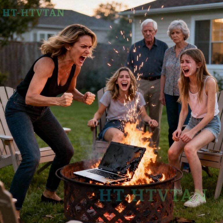 Il mio sangue si è trasformato in ghiaccio mentre il portatile di mia figlia si anneriva tra le fiamme. La risata crudele di mia sorella echeggiava mentre i nostri genitori guardavano con approvazione. La bile mi saliva in gola, ma invece di urlare, un…