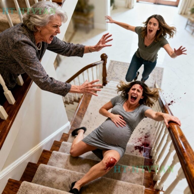 “Sarai punita per questa mancanza di rispetto!”… Quando ero incinta di 9 mesi e partecipavo a una riunione di famiglia, mi sedetti accidentalmente sulla sedia di mia suocera, non sapendo che era riservata. Poco dopo, mentre ero in piedi sulle scale cercando di andare in bagno, lei mi si avvicinò da dietro e mi spinse giù per le scale. Ma per un crudele scherzo del destino, sua figlia, che stava salendo, perse l’equilibrio e cadde anche lei dalle scale…