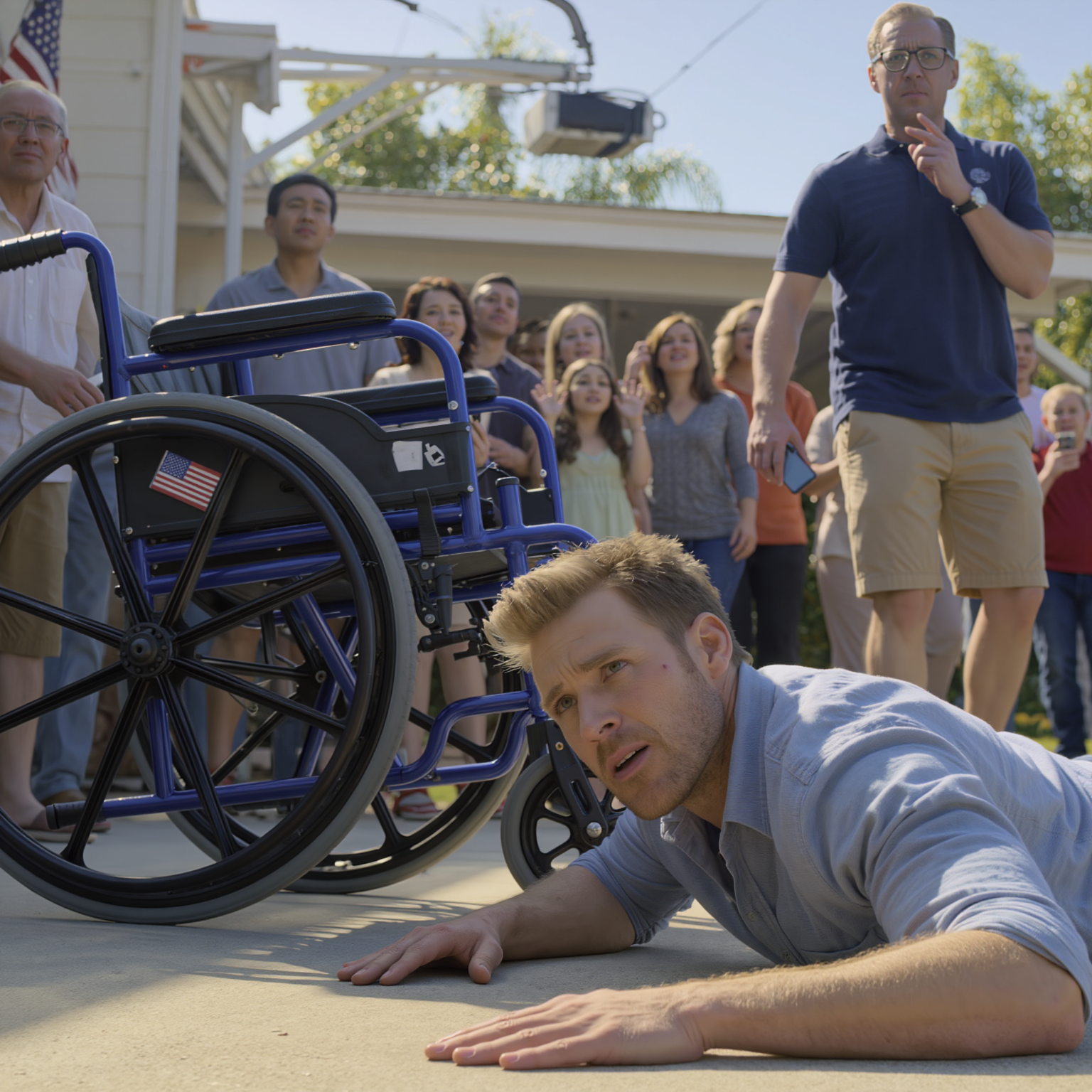 Nel bel mezzo della nostra riunione in giardino per il 4 luglio, mio ​​fratello all’improvviso ha afferrato la mia sedia a rotelle e l’ha spinta con forza, ringhiando: “Smettila di fingere di stare male per attirare l’attenzione!”. Tutta la famiglia ha riso, i telefoni sono stati tenuti in alto come se si trattasse di intrattenimento, mentre io giacevo sul cemento rovente… e nessuno sapeva che il mio medico era proprio dietro di loro, ad ascoltare tutto, poi si è schiarito la voce e ha detto cinque parole che hanno fatto… tacere l’intera festa.