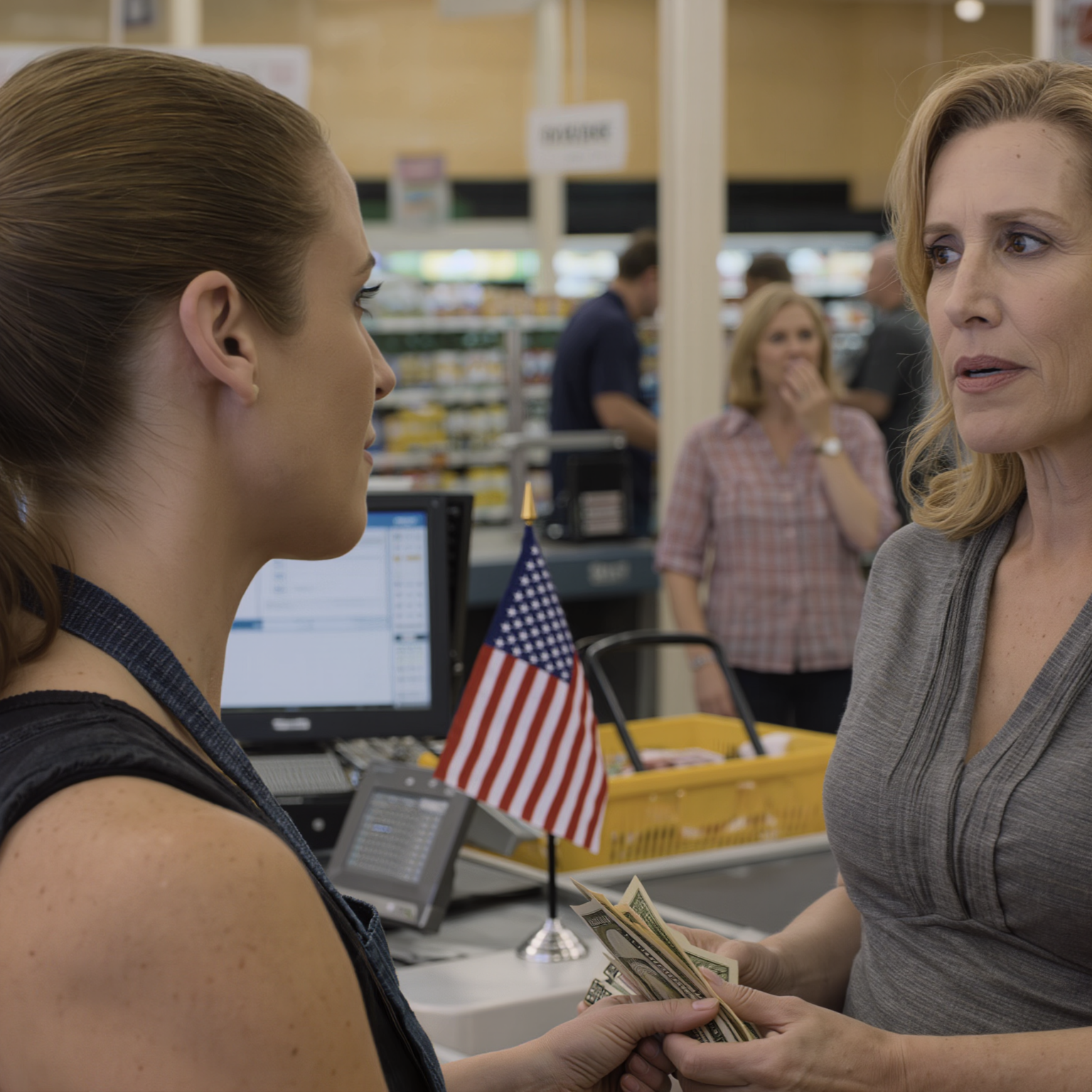 Dopo il divorzio, ho fatto tre lavori ad Atlanta, saltando i pasti per crescere mio figlio, finché non ho dovuto tirare fuori una banconota da 1 dollaro dopo l’altra alla cassa di Whole Foods. Mia madre mi ha guardato contare i contanti, poi all’improvviso mi ha afferrato il polso: “Dov’è la tua carta VIP? Perché paghi in contanti?”. Mi sono bloccata. Nello stesso istante, mia sorella dietro di me è impallidita. E in quel preciso istante, un segreto durato sei mesi è venuto a galla…