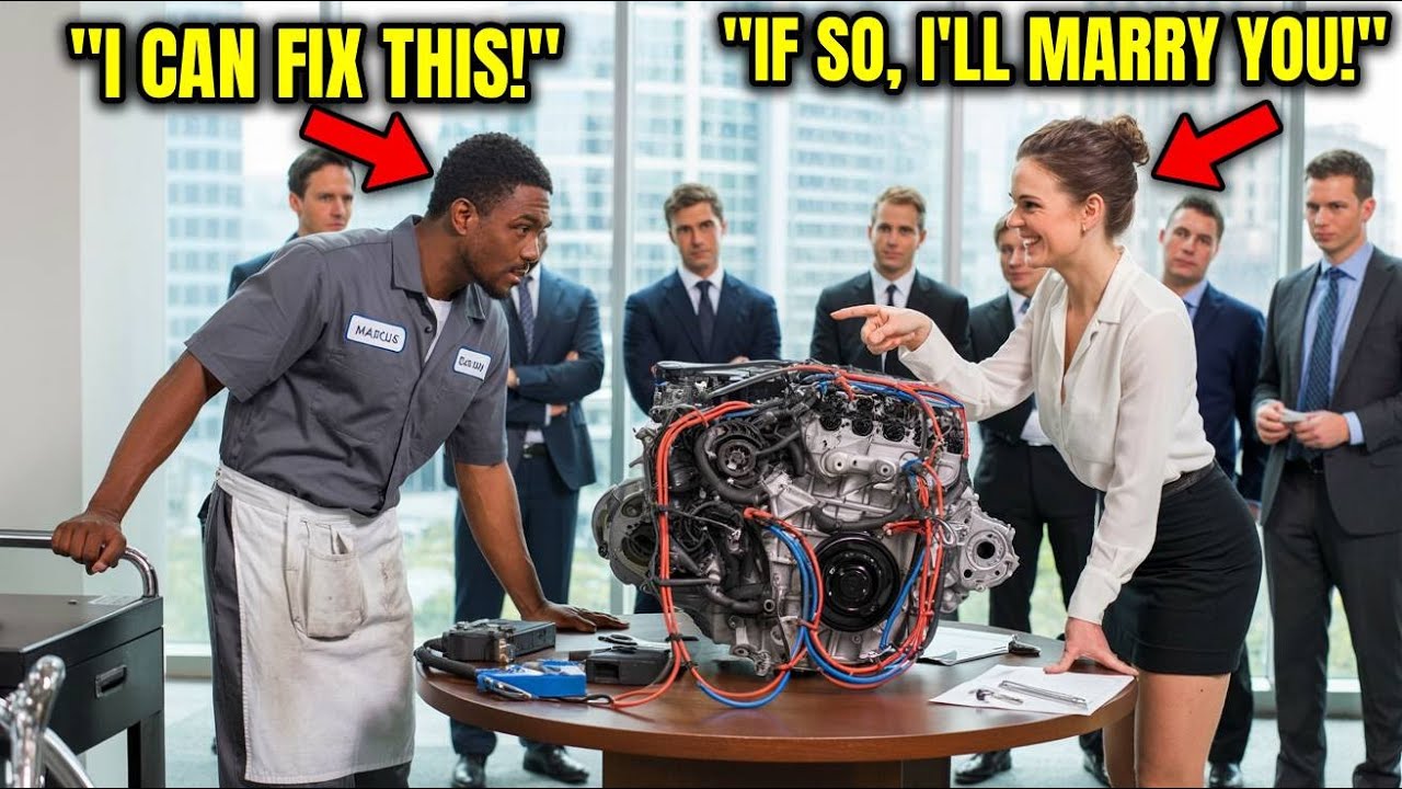Female CEO Mocked a Black Mechanic: “Fix This Engine and I’ll Marry You” — Then He Did