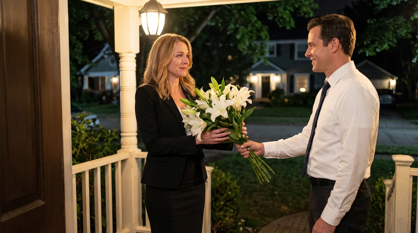 “Stavo tornando a casa dopo aver ottenuto una promozione. Lungo la strada, ho aiutato una senzatetto. All’improvviso, mi ha detto: ‘Tuo marito ti regalerà un mazzo di fiori oggi. Non sentirne l’odore…'”