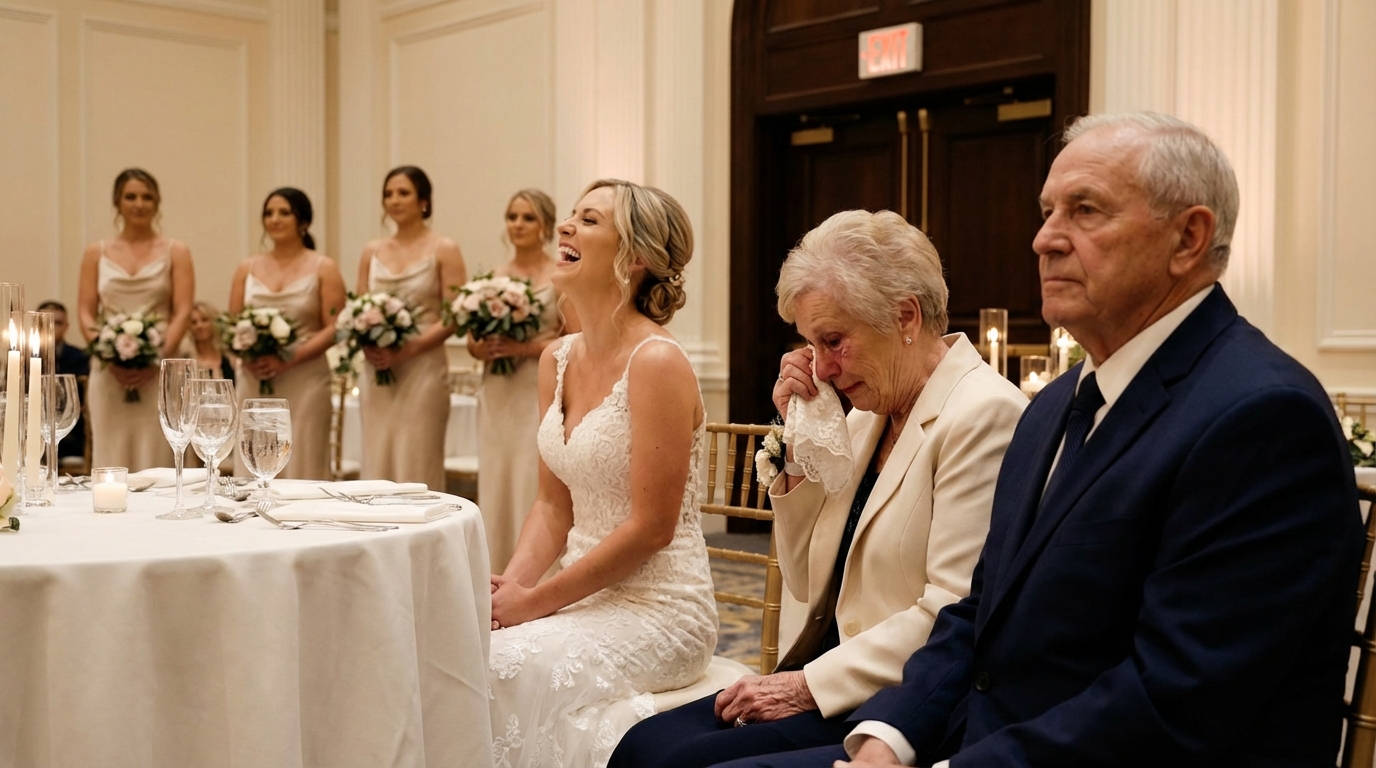 Al loro matrimonio sontuoso, la sposa di mio fratello sbuffò, “Una famiglia povera come la tua macchia la nostra reputazione.” Mio padre improvvisamente scoppiò a ridere, si alzò dal suo posto e si allontanò con calma. Pochi istanti dopo, la verità che aveva deriso venne alla luce—e ogni traccia di colore svanì dal suo volto.