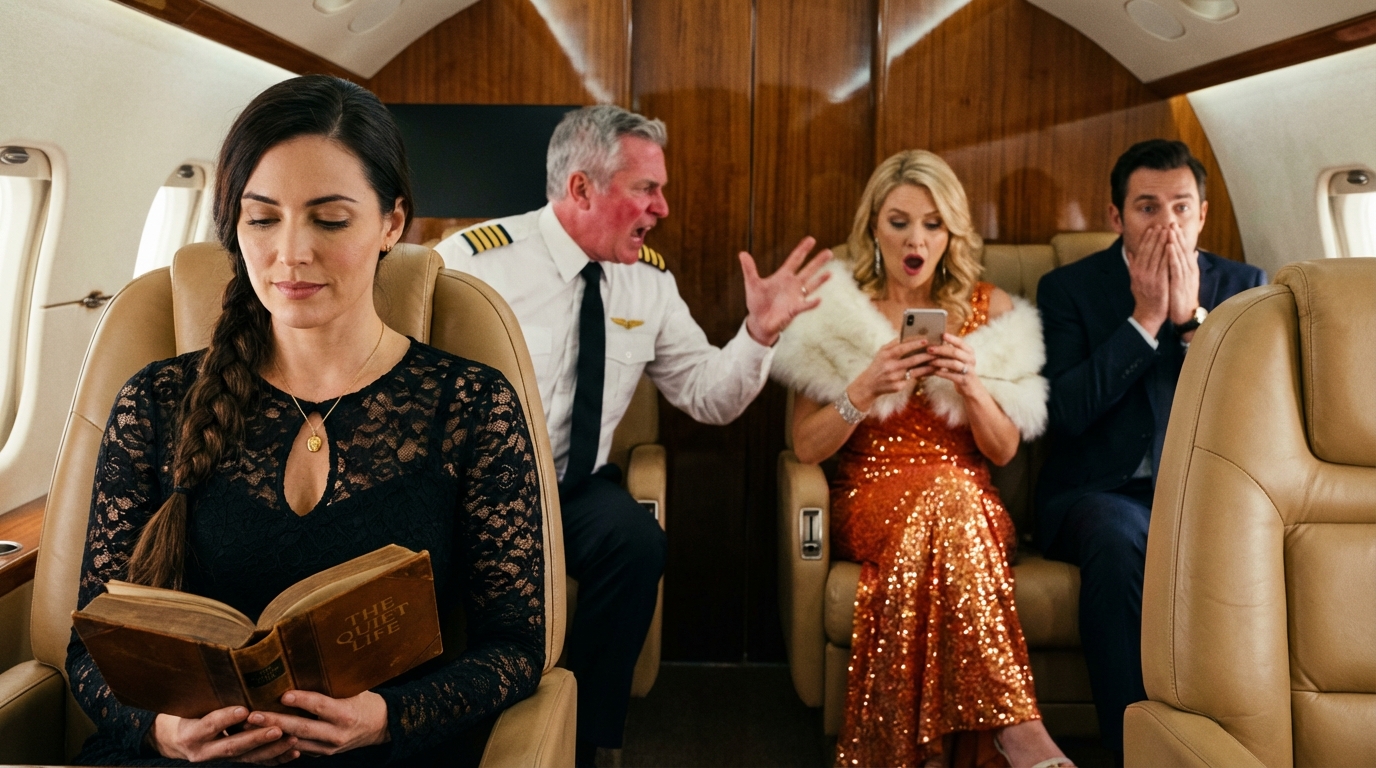 La pelle della poltrona del capitano scricchiolò mentre si chinava, la sua voce grondava di una condiscendenza dolciastra e nauseabonda che rendeva l’aria della cabina rarefatta. “Ascolta, tesoro”, sogghignò il pilota, indicando con il pollice il retro del Gulfream. “Non mi interessa cosa dice il tuo biglietto. Quel posto è per i VIP, non per uno come te.