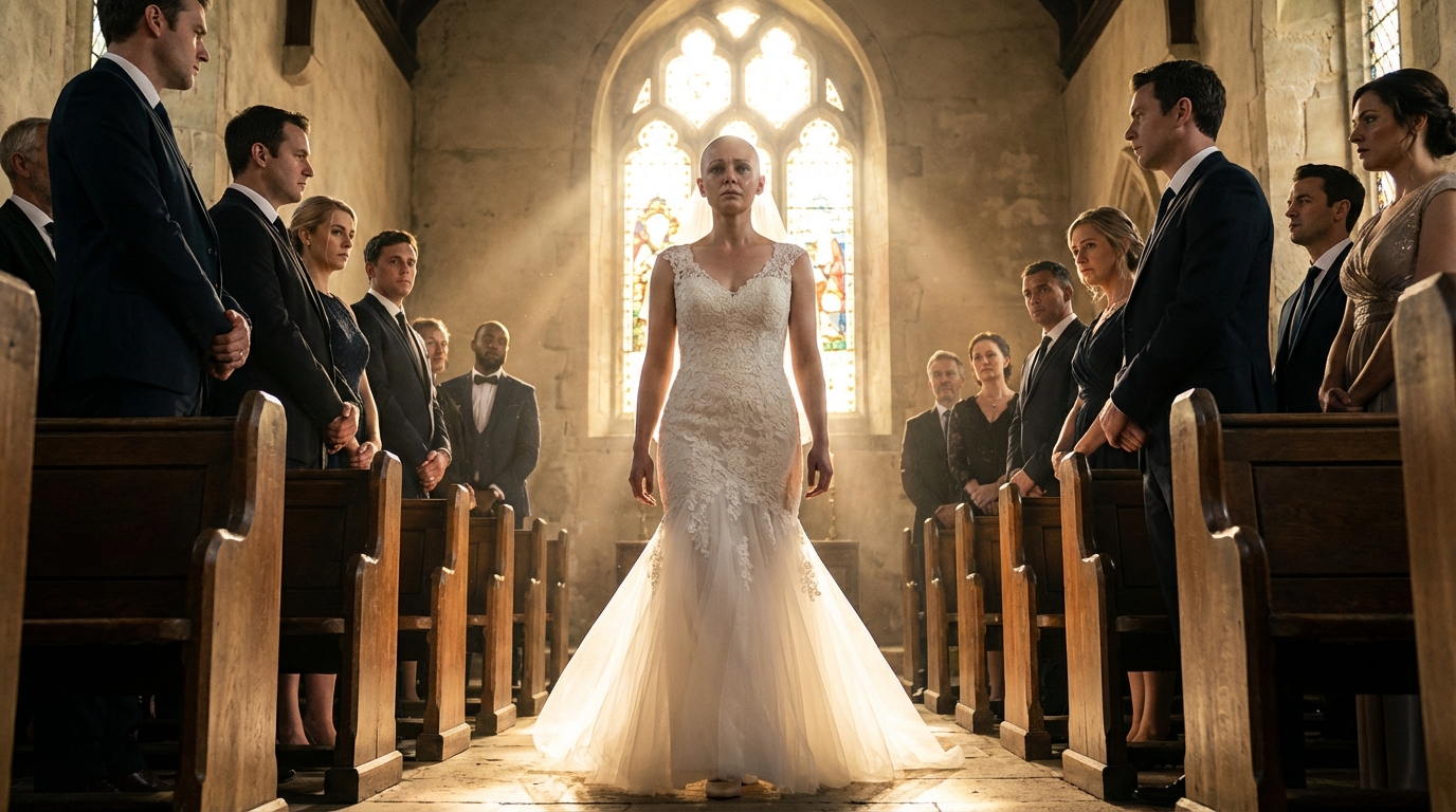 La notte prima del mio matrimonio, i miei genitori mi drogarono e mi rasarono la testa. Nella foschia sentii mia sorella urlare: “Tagliatele i capelli, o mi perderete per sempre”. Scelsero la loro figlia d’oro e mi tradirono. Mi svegliai calvo il giorno delle mie nozze. Ma quando le porte della cappella si aprirono, la stanza piombò nel silenzio, e loro andarono nel panico.