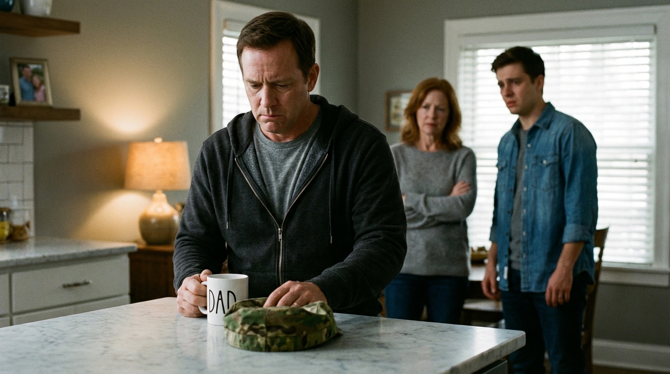 Sono tornato a casa dalla missione aspettandomi un sollievo, ma i sorrisi che mi sono comparsi dopo la bugia dei “mancano otto mesi” – e il residuo sabbioso nella mia tazza di caffè – mi hanno detto che la mia stessa famiglia stava aspettando che sparissi.