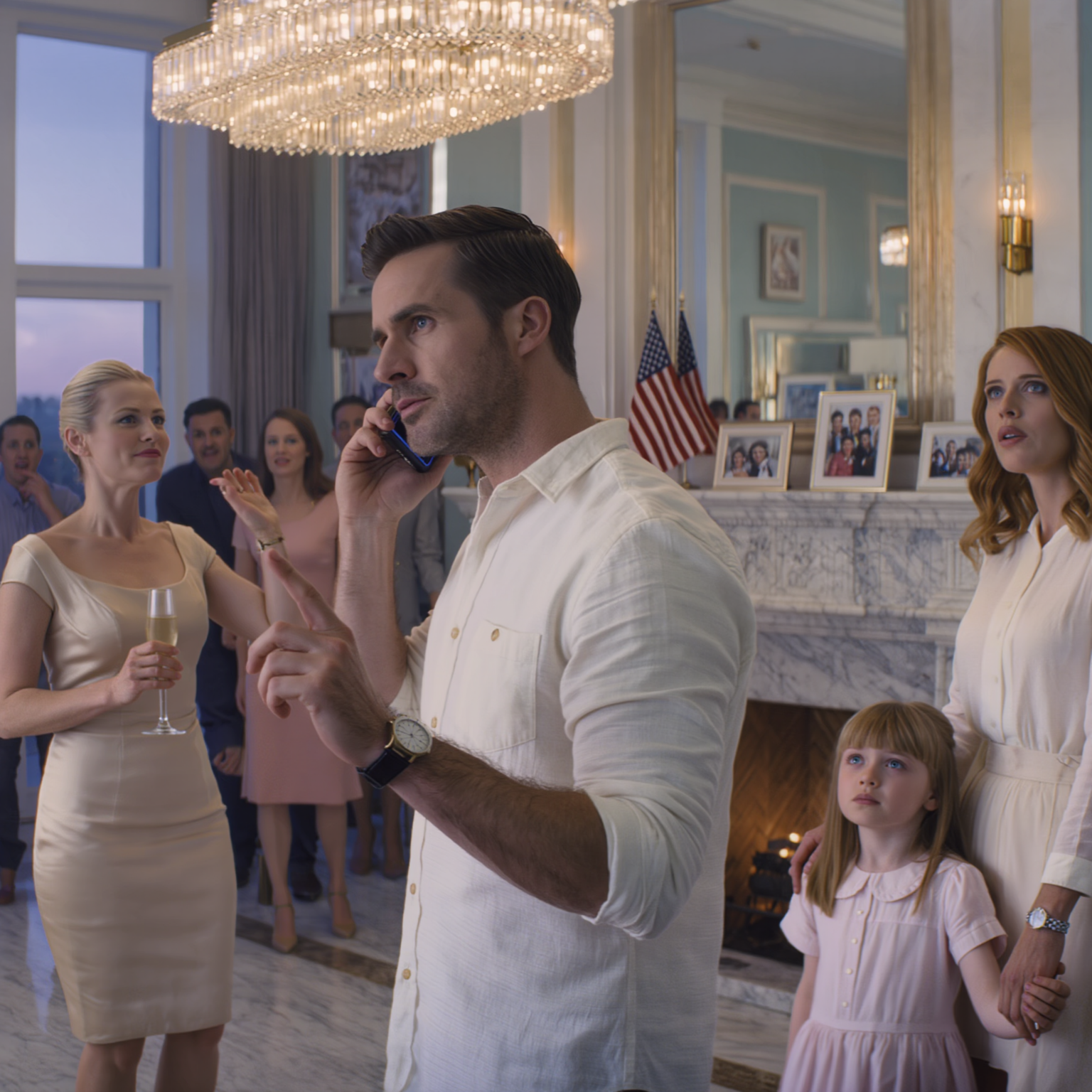 “Non c’è posto per i bambini dei discount a questa festa”, sorrise mia sorella. Gli occhi di mia figlia si riempirono di lacrime. Mio marito guardò la famiglia, poi nostra figlia e, senza preavviso, fece una telefonata, si alzò e disse qualcosa che fece frantumare i bicchieri di champagne di tutti…