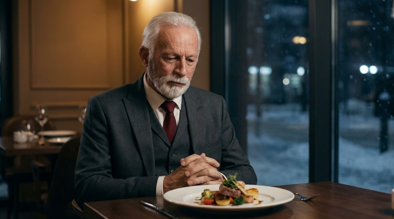Sad Elderly Billionaire Sits Alone on Christmas Eve — Until a Single Mom and Her Son Walk In
