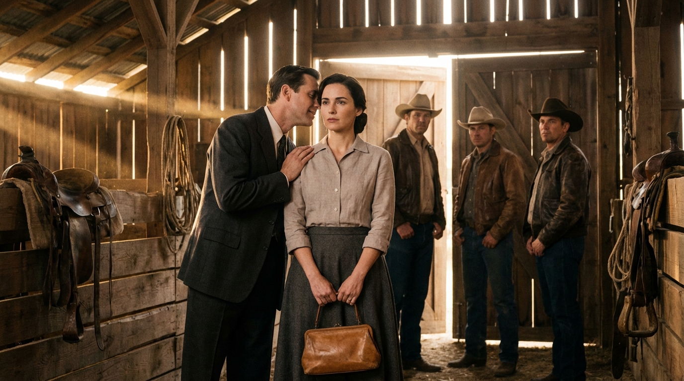 ENTRAMBI ALL’ASTA DEL BESTIAME D’ÉLITE. MIA CUGINA SUSSURRA CON UN SORRISO CRUDELE: “NON AVRESTI DOVUTO VENIRE, L’AIUTO ROVINA IL PRESTIGIO”. NON SAPEVA CHE ERO L’UNICA EREDE DEL RANCH DOVE VIVEVA LEI E TUTTA LA SUA FAMIGLIA. NÉ CHE SAREBBE STATA SFRATTATA PRIMA DEL MARTELLO FINALE.