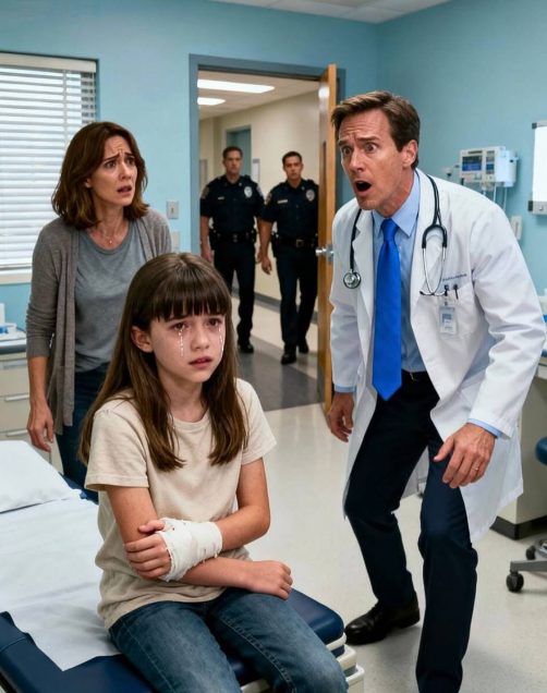 Un medico stava visitando la mia bambina di 8 anni, malata, quando lei gli sussurrò qualcosa che lo fece gelare. Chiamò immediatamente la sicurezza e disse: “Non lasciate andare via sua madre.”