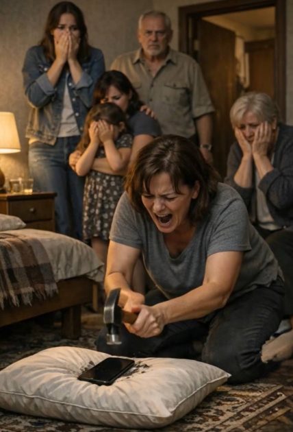 Mia suocera ha distrutto il telefono di mia figlia di 7 anni, sostenendo che a causa sua aveva iniziato ad andare male a scuola: mia figlia piangeva e la supplicava di non rompere il regalo del padre defunto, mentre tutti i parenti stavano semplicemente lì a guardare in silenzio