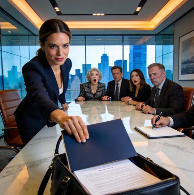 La famiglia di mio marito ha convocato una “riunione privata”. Quando sono arrivata, mi hanno consegnato i documenti per il divorzio e hanno detto: «Firma, oppure sei fuori per sempre». Ho sorriso, ho tirato fuori la mia cartellina e ho detto: «Curioso, perché anch’io ho portato qualcosa». Mio marito è diventato pallido quando ha visto la prima pagina.