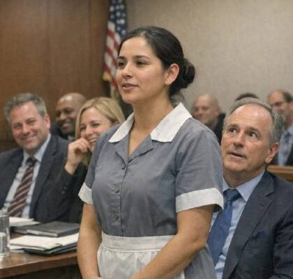 L’Avvocato del Miliardario Non Si Presentò Mai in Tribunale — Scoppiò una Risata Quando una Silenziosa Governante Si Alzò e Disse «Posso Rappresentarlo», ma Ciò che Rivelò Subito Dopo Mise Fine a Carriere Potenti e Sconvolse l’Intera Aula