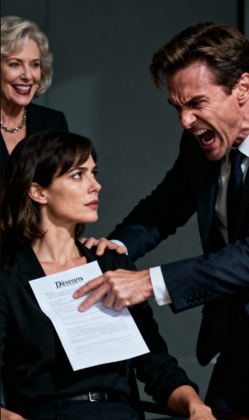 Nel momento in cui finimmo di firmare i documenti per la nostra nuova casa, mio marito gettò i documenti del divorzio sul tavolo. «Firmali! E vattene da casa mia. Ho finito di mantenerti!» Sua madre sogghignò. «Questa casa è stata comprata da mio figlio. Tu non hai contribuito a niente.» Sorrisi con calma. «La tua casa? Divertente… mio padre ha trasferito 500.000 dollari per l’anticipo.» I loro volti si immobilizzarono. «C–cosa?» balbettò sua madre. Mi sporsi in avanti, la voce fredda come l’acciaio. «Questa non è la vostra casa. È di mio padre… e avete dimenticato la clausola nel contratto.»