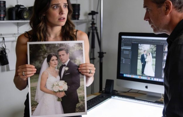 Due settimane dopo il mio matrimonio, il fotografo chiamò. “Signora… ho trovato qualcosa.” Fece una pausa, poi disse: “Venga nel mio studio. Non dica ai suoi genitori — deve vedere questo prima di chiunque altro.” Quello che mi mostrò dopo… cambiò tutto ciò che credevo di sapere.