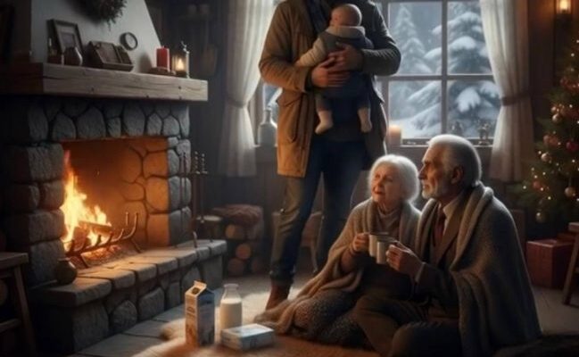 La vigilia di Natale, un padre single apre la porta per salvare due anziani sconosciuti… giorni dopo, il vecchio confessa una verità che gli cambierà la vita per sempre.