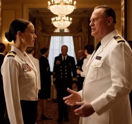Stavo partecipando a un evento formale della Marina quando un sergente mi ha accerchiato e ha sussurrato: “Tutto quello che hai viene da mio figlio. Non hai guadagnato nulla.” Non ho risposto. Poi un generale è entrato nella stanza, ha incrociato il mio sguardo e ha detto: “Comandante, rapporto.” Il sergente è diventato rigido. Mi sono girata verso di lui, calma e ferma. “Non hai ancora idea di chi hai appena parlato.” E all’improvviso, tutta la stanza sembrava fermarsi—aspettando cosa sarebbe successo dopo.