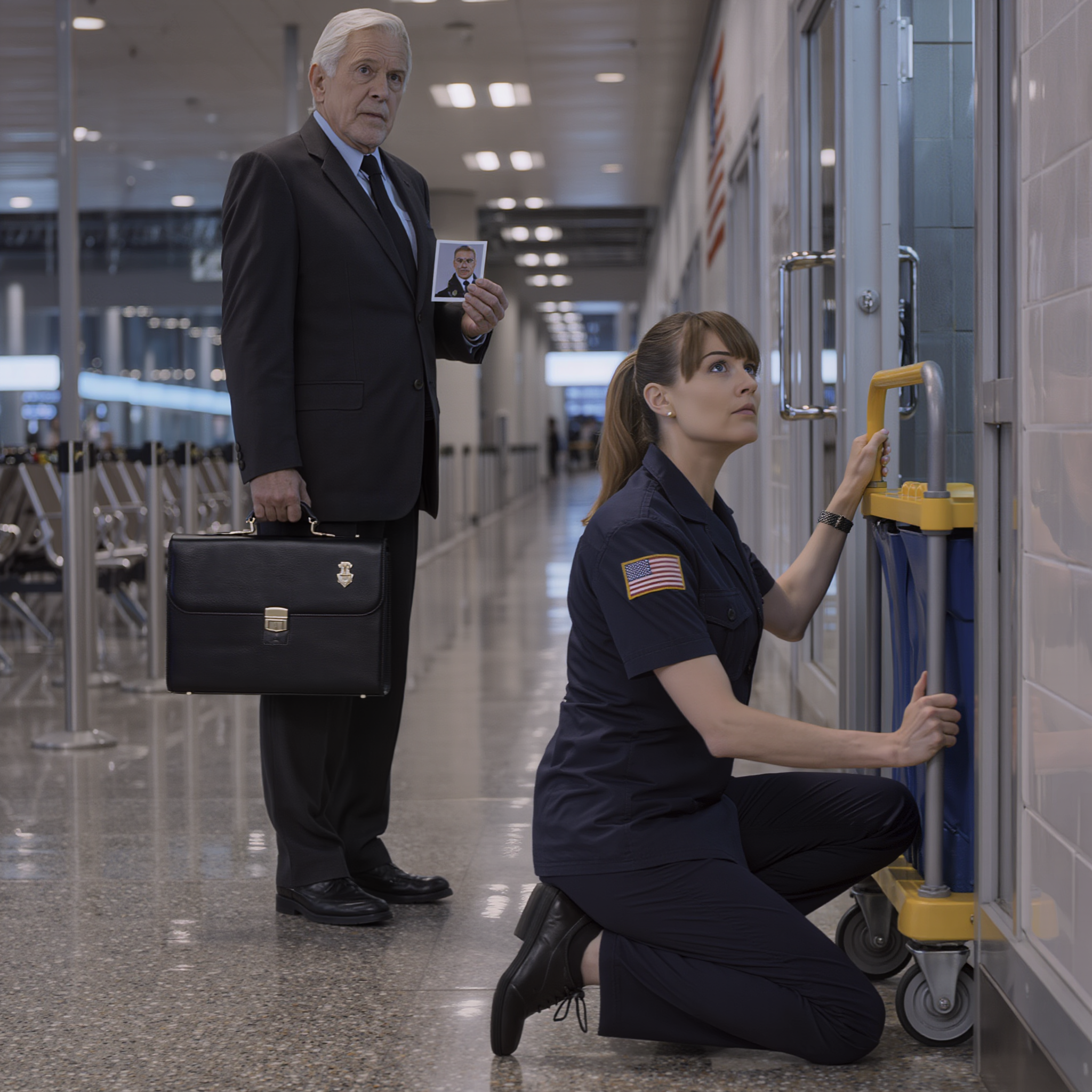 Stavo pulendo i bagni durante il turno di notte quando uno sconosciuto ha detto il nome di mia madre come se la conoscesse e all’improvviso la nostra vita “senza soldi” non quadrava. Un avvocato di Boston mi ha mostrato una foto che non avevo mai visto, un fondo di cui non avevo mai sentito parlare e firme che non erano mie. Ora il tabellone dei voli nel mio aeroporto sta per mostrare una rivelazione legale pubblica e il cognome che scorrerà sarà quello di mia madre.