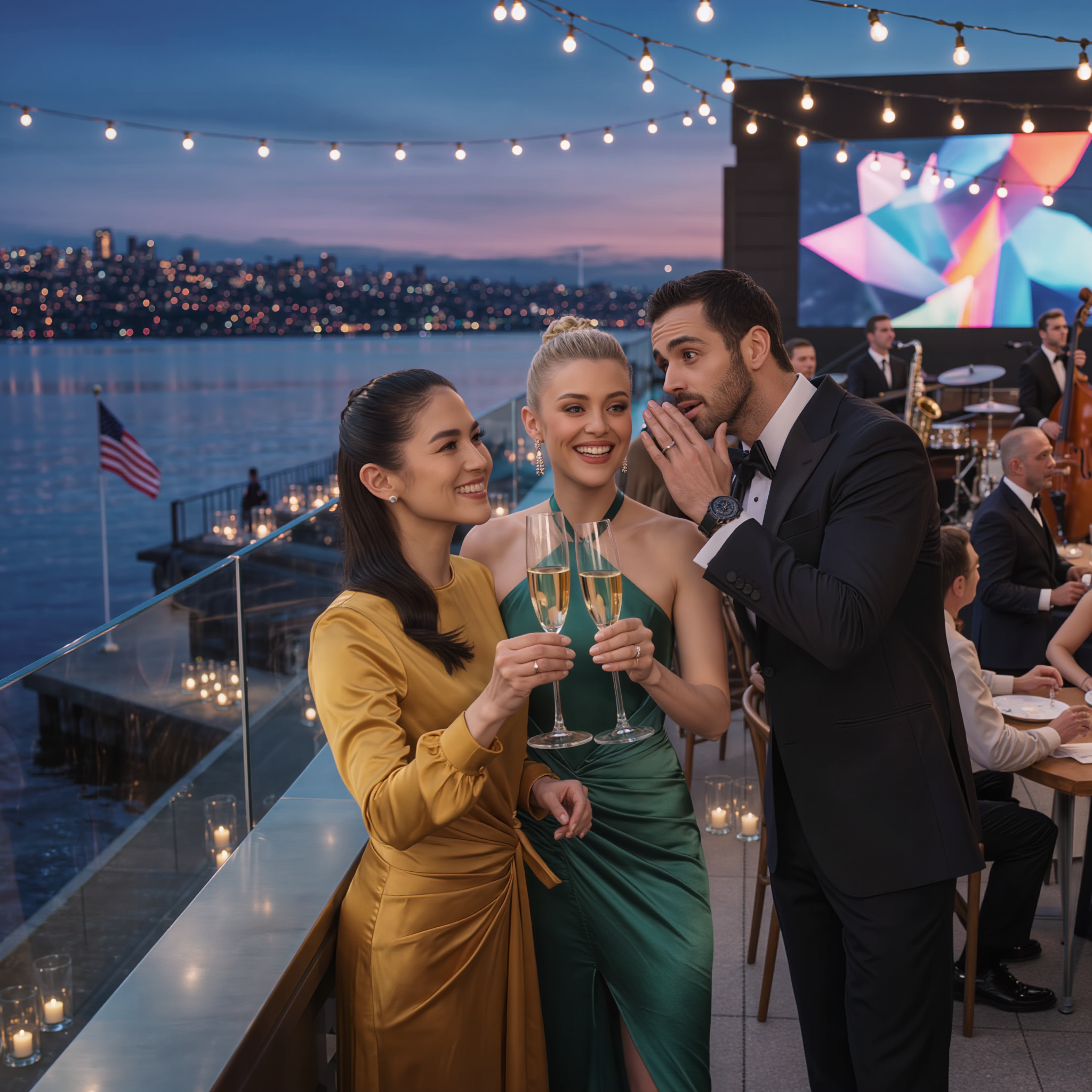 Durante la celebrazione dell’anniversario di matrimonio sul tetto, mio ​​marito si è avvicinato al mio orecchio e ha sussurrato: “Questo è freddo, ti piace di più”, con la mano sospesa sul mio bicchiere di champagne; Non ho battuto ciglio. Ho sorriso, ho scambiato i bicchieri con l’“ex collega” che si era portato dietro e ho lasciato che la musica jazz continuasse. Fino a quando sullo schermo dell’hotel non venne visualizzato qualcosa che non avrebbe dovuto esserci.