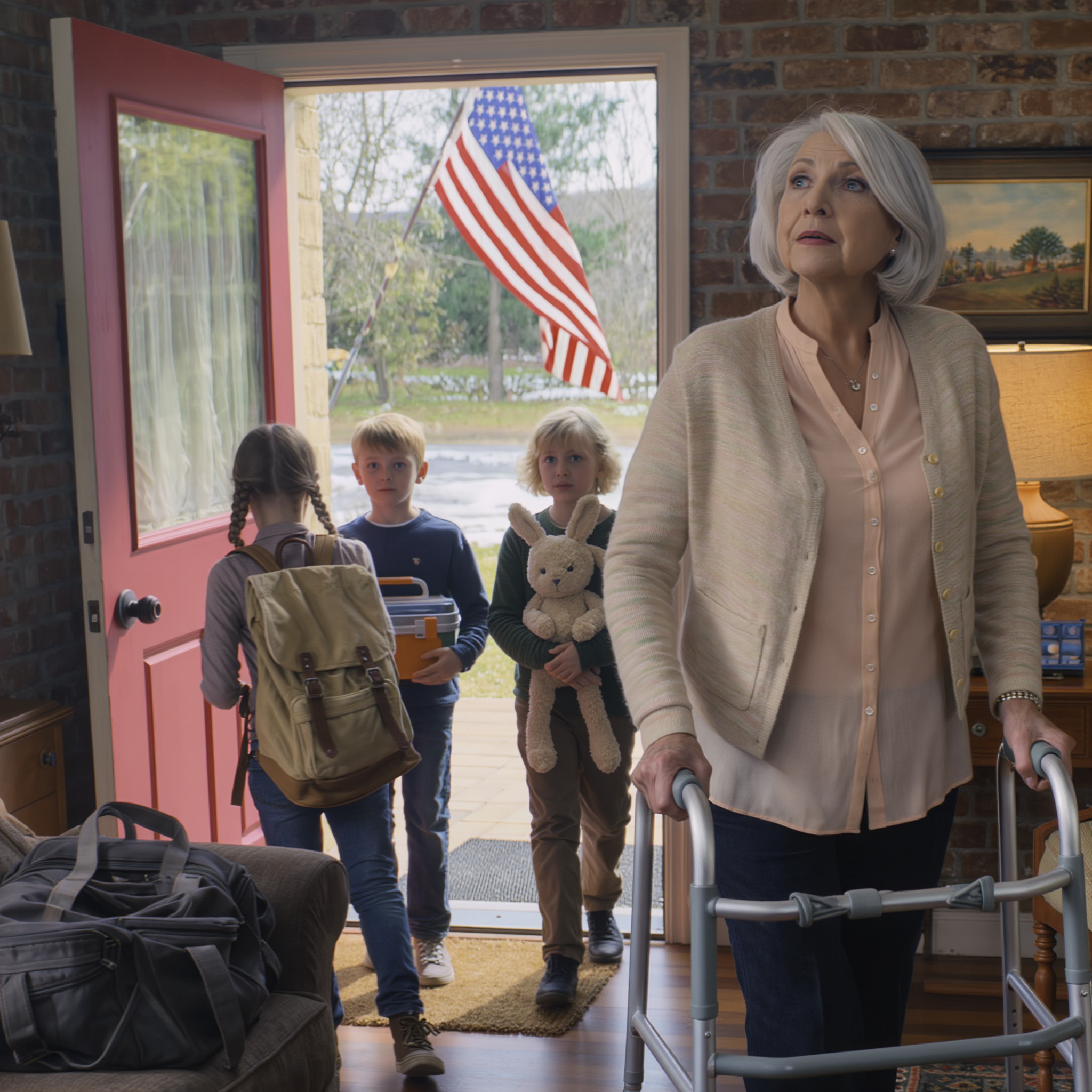 Una settimana dopo l’intervento all’anca, mia nuora mi ha chiamato e mi ha detto: “Sei a casa comunque”, poi ha lasciato tre bambini e due borse troppo imbottite sul mio divano ed è scomparsa. Prima di andare a dormire avevo notato le cinture strette, i sussulti silenziosi e il modo in cui un dodicenne gestiva la colazione come un lavoro. Così ho preparato la zuppa, ho chiuso a chiave la porta e ho iniziato a scrivere tutto, perché quando fosse arrivata la domenica non avrei sorriso e fatto finta di nuovo.