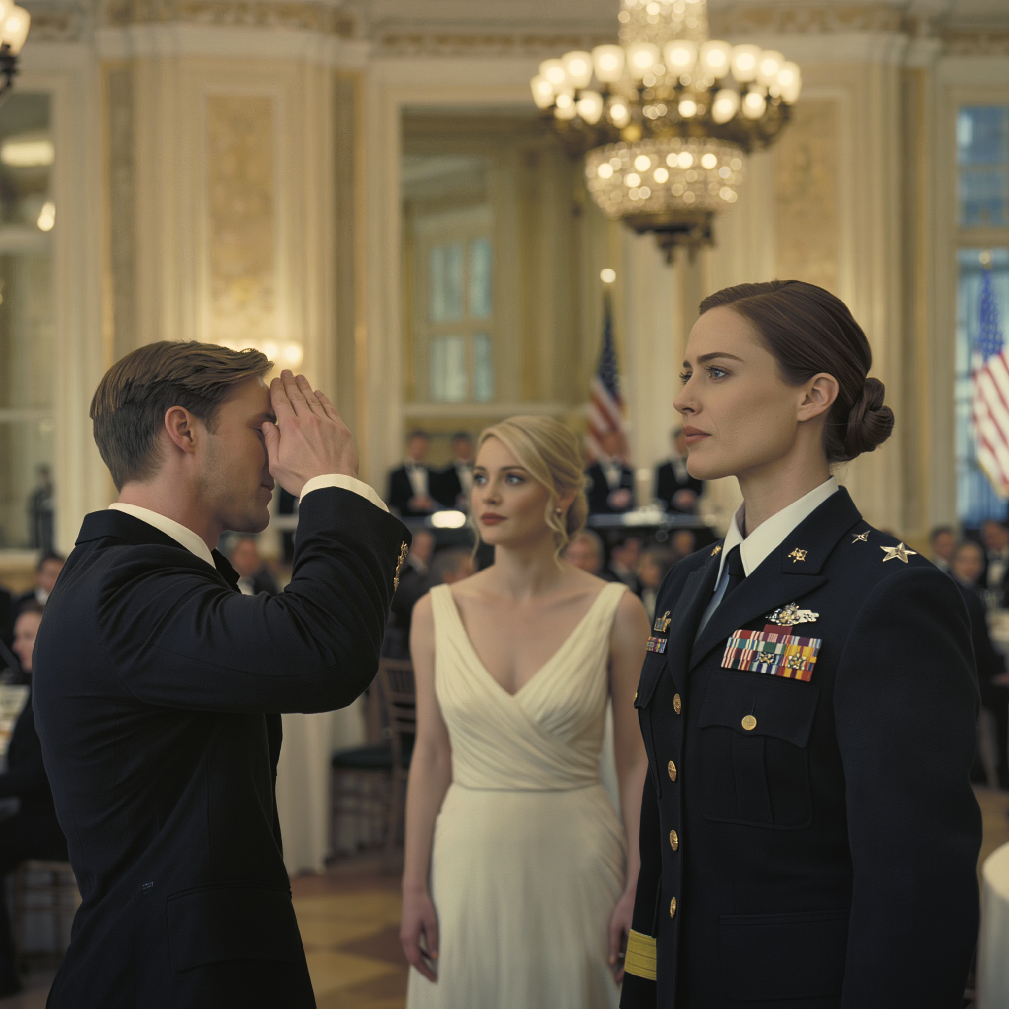 6 anni di silenzio, poi mia sorella mi ha invitato al suo matrimonio… con l’ufficiale che una volta ho tirato fuori vivo. Mi hanno spinto in un angolo e hanno riso: “È solo una guardia del cancello”. Quindi lo sposo si avvicinò, fece un saluto completo e disse: “Signora… per favore, perdonatela. Questo è il maggiore generale Rebecca Cole, il mio ufficiale in comando”.