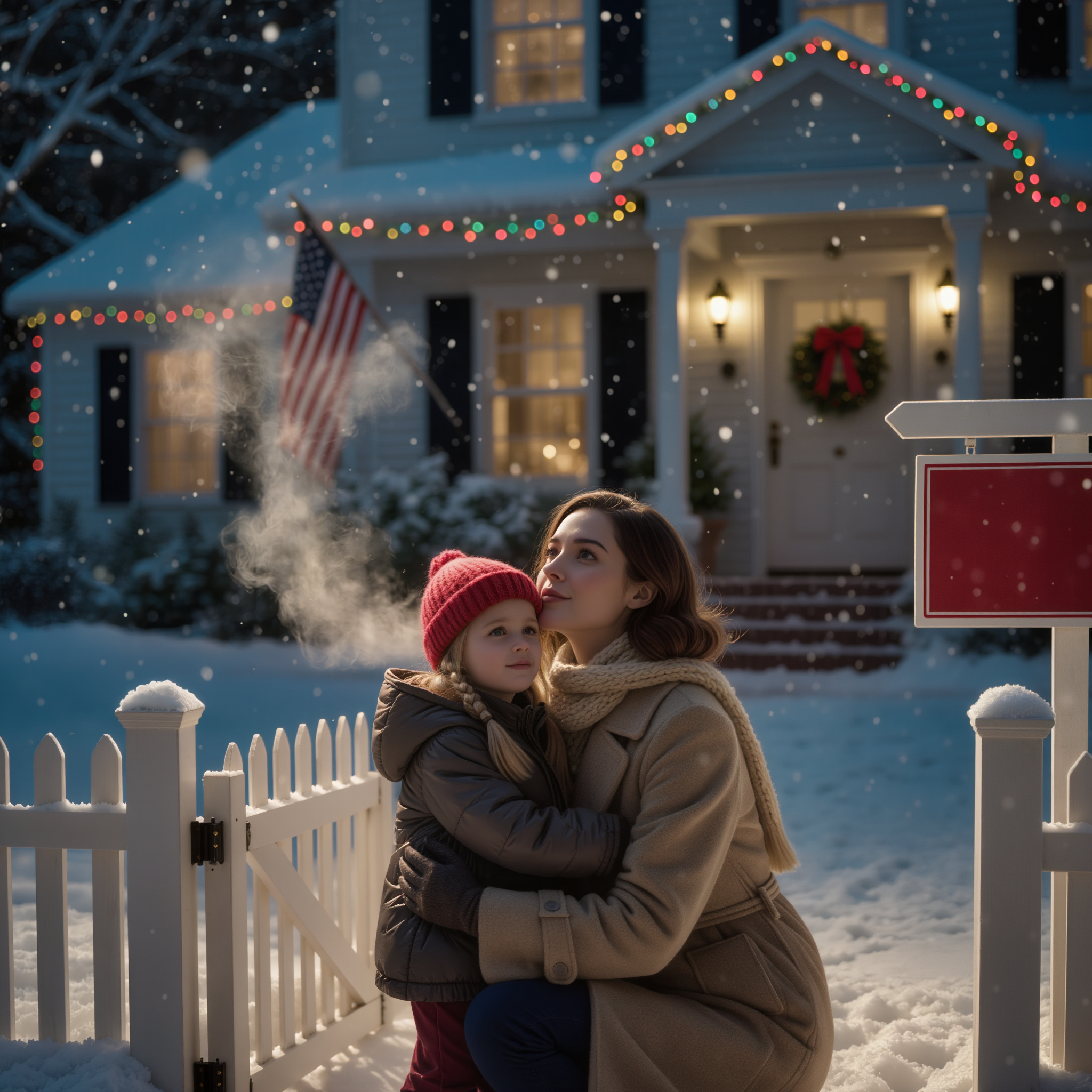 Mia madre ha piantato un cartello VENDUTO sul mio prato e ha detto a mio figlio di sette anni: “Aspetta vicino al cancello: non vivi più qui”. Sono tornato a casa da un viaggio di lavoro in un quartiere americano di dicembre illuminato dalle luci di Natale, ho trovato mia figlia tremante nella neve e, invece di urlare, ho semplicemente guardato mia madre e ho detto: “Okay”. Pensava che questo significasse che avrei foldato.