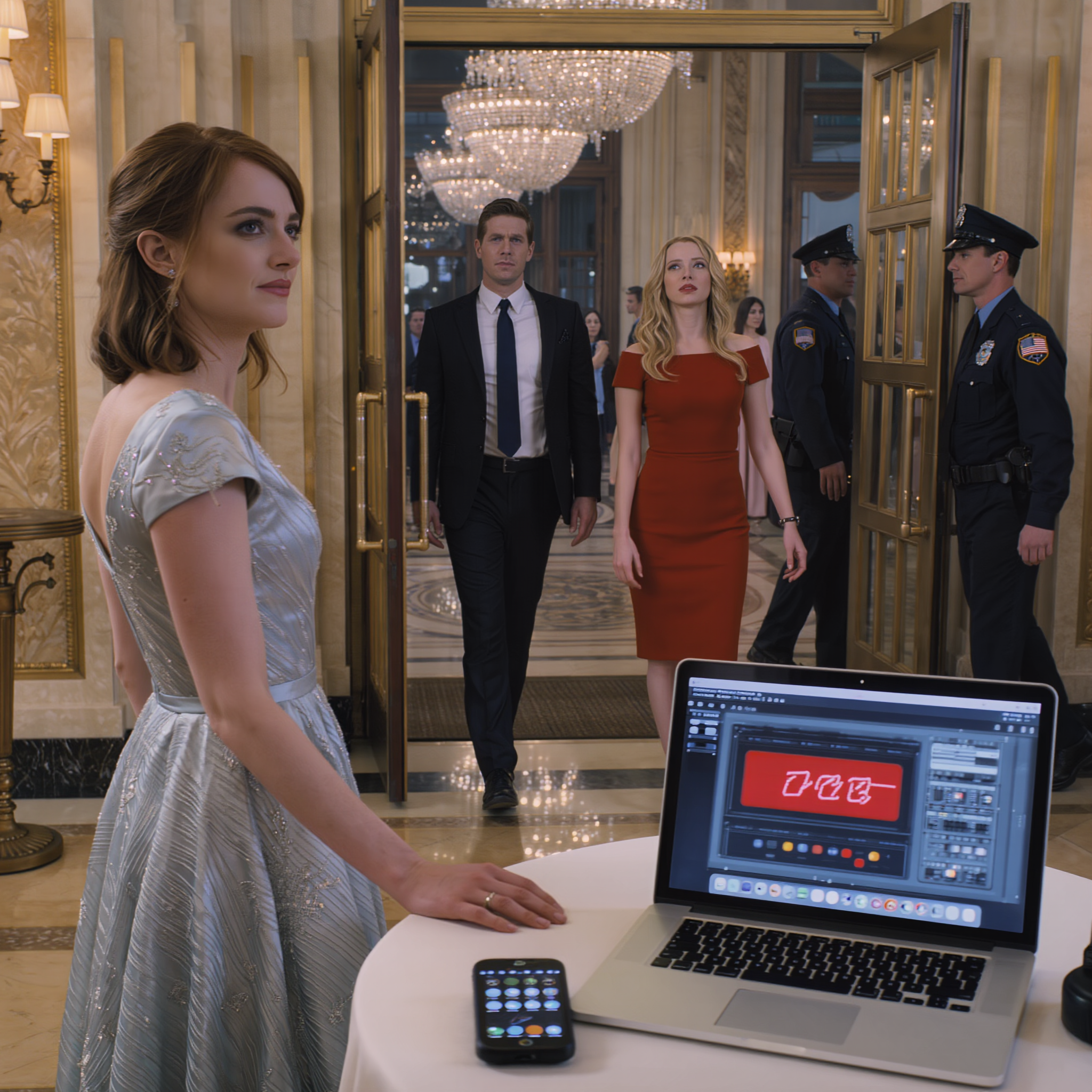 “Spero che abbia trascorso un piacevole soggiorno, signore”, dissi mentre mio marito e la sua amante entravano nella hall dell’hotel che gestivo, impeccabilmente vestiti per la festa e sorridenti come se fossi invisibile, sicura che lui avrebbe potuto usare il mio accesso per dirottare i nostri risparmi comuni senza lasciare traccia, mentre io avevo monitorato ogni accesso e ogni battitura per settimane, quando la receptionist chiese conferma, il suo sorriso svanì e la porta dietro di lui si chiuse, ogni errore sarebbe stato pagato.