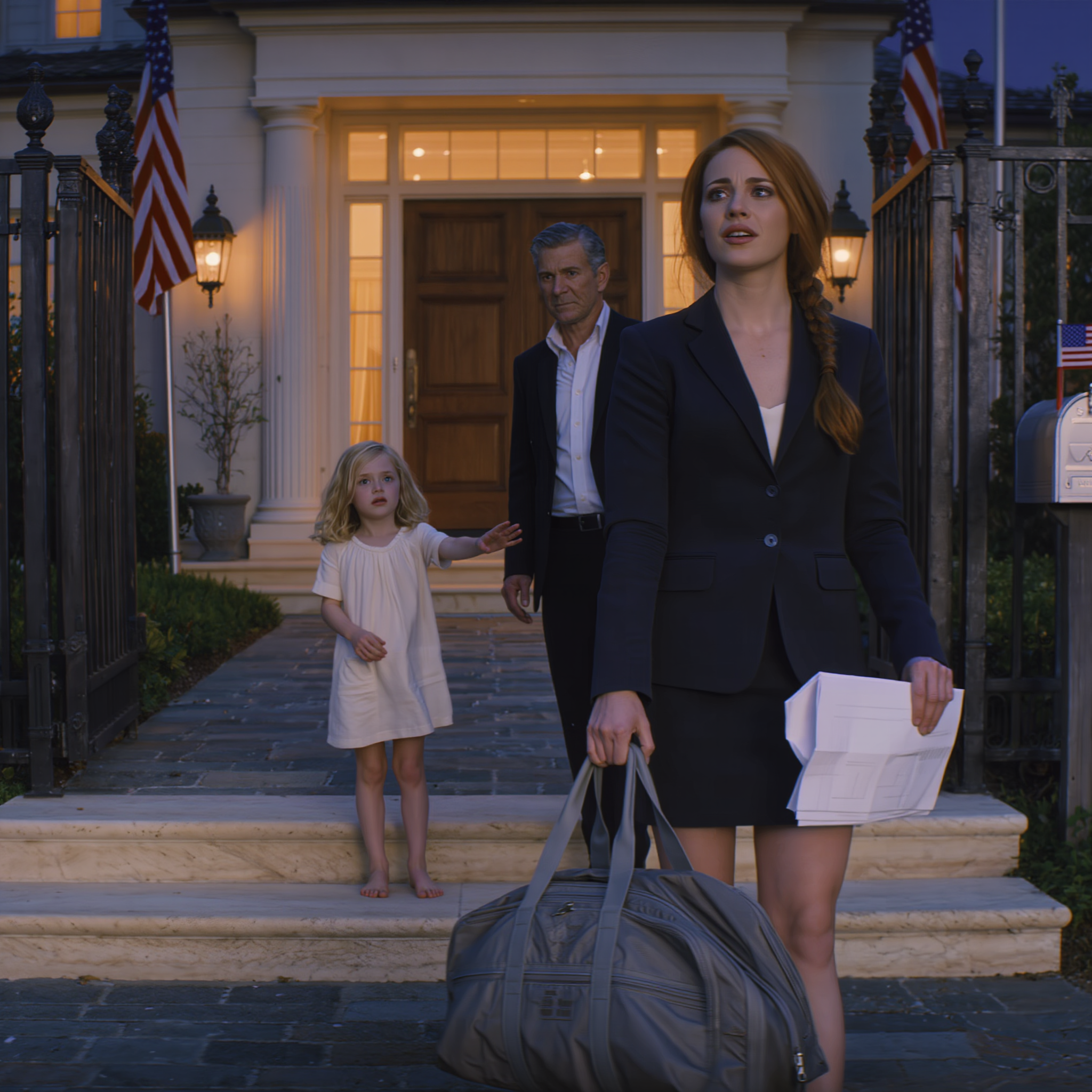 Sono uscito dai cancelli di Ashford con un borsone e una lettera di disdetta, finché la vocina di Ava non ha echeggiato lungo le scale di marmo: “Papà, per favore non mandarla via… lei è la mia famiglia”. Un video di sicurezza di mezzanotte ha ribaltato la verità, una parente indesiderata è stata mostrata per quello che era e un padre miliardario è venuto a cercare la badante che aveva mal giudicato, perché questa volta “famiglia” non era un cognome. Era una promessa.