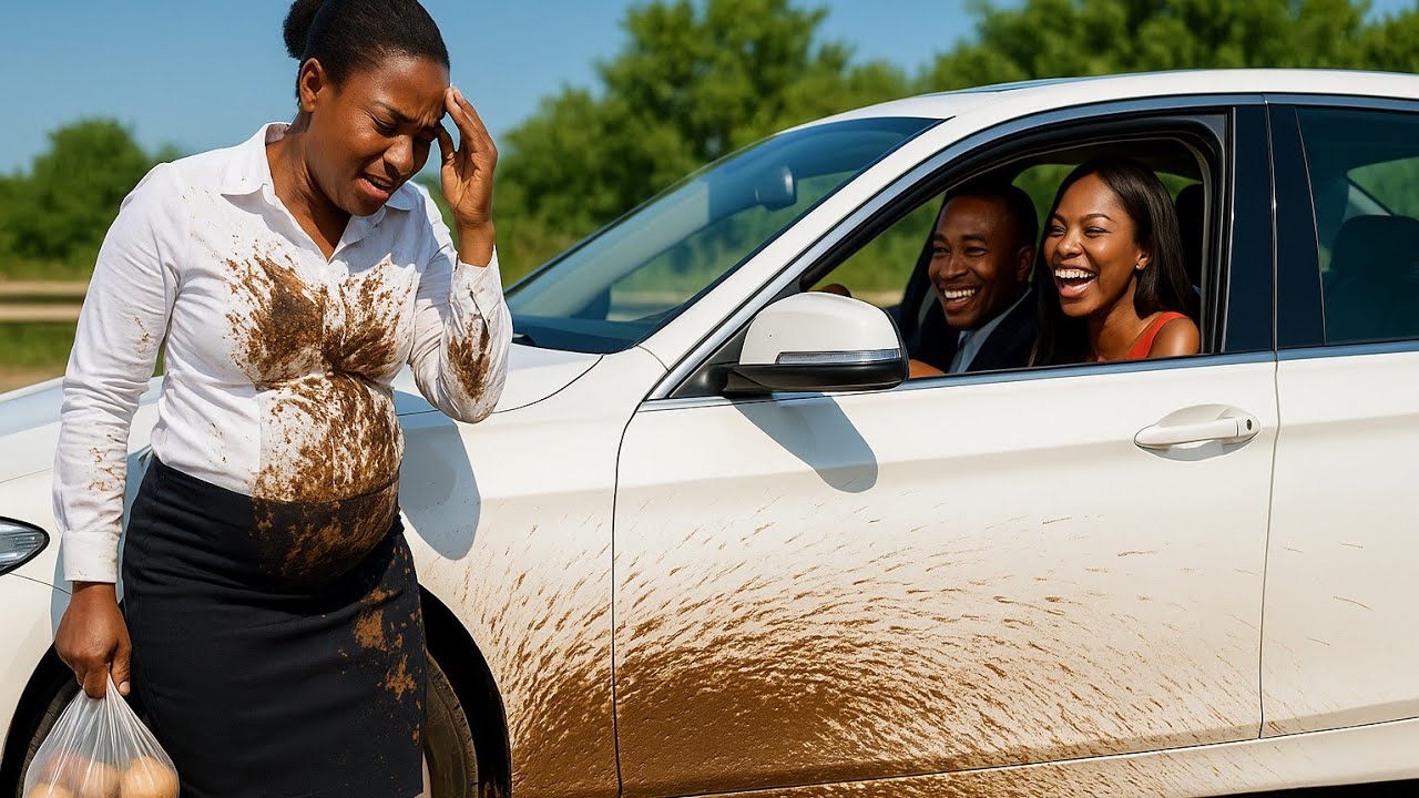 Ignaro che la moglie incinta ora è sposata con un miliardario, le schizza addosso acqua di fango mentre