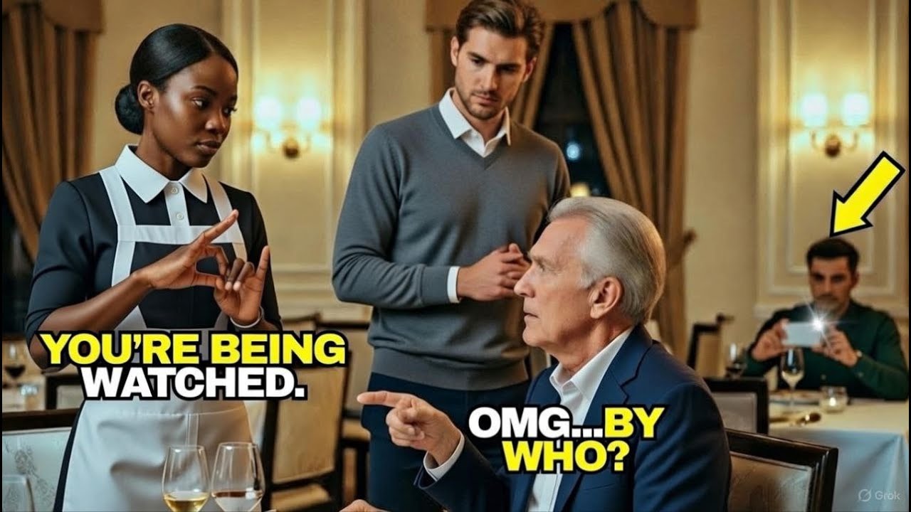 Cameriera timida ha accolto il padre sordo del miliardario — la sua lingua dei segni ha lasciato tutti scioccati e lei ha detto…