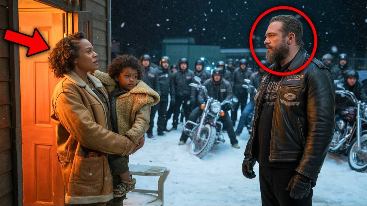 Mamma single nera accoglie 25 motociclisti gelati, la mattina dopo 1500 Hells Angels si fermano davanti alla sua porta