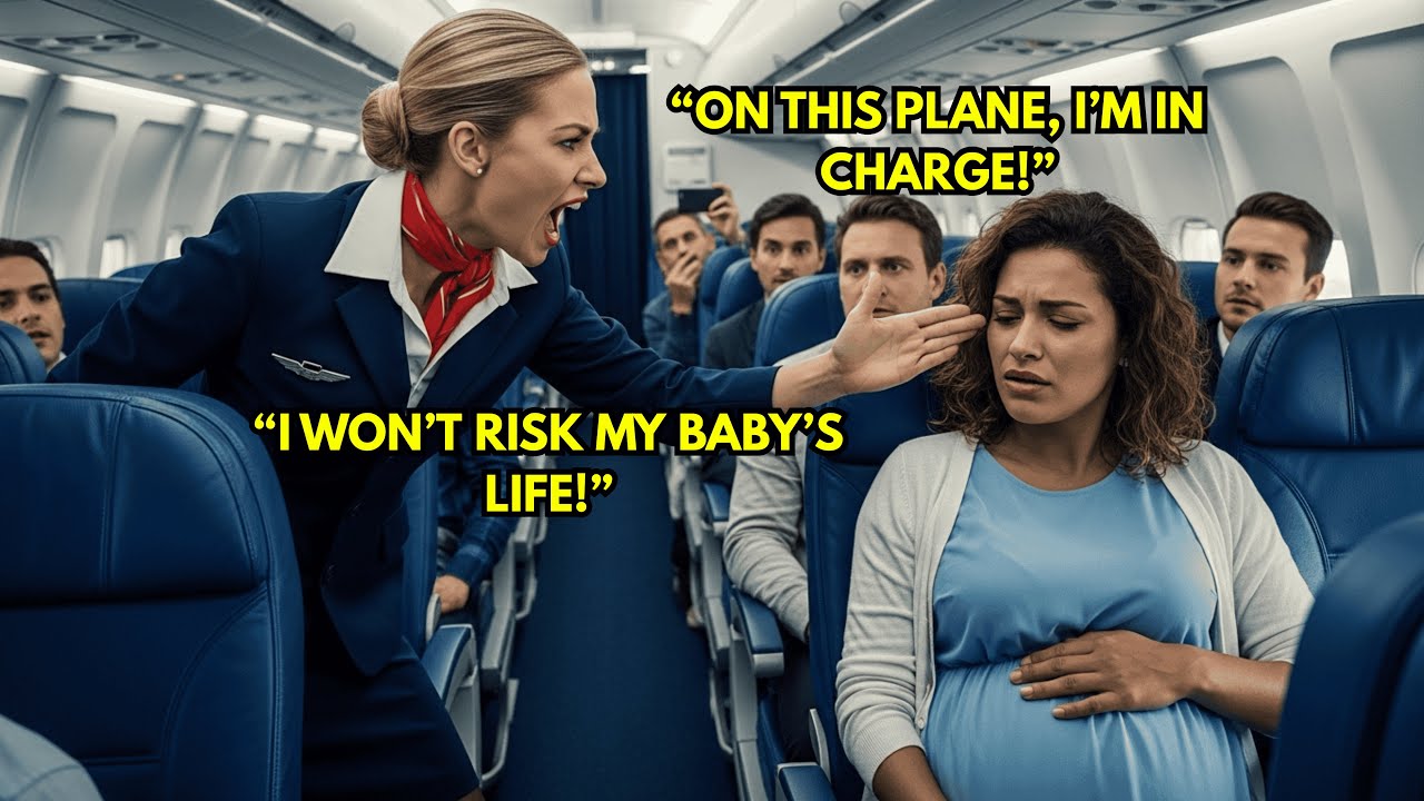 Assistente di volo schiaffeggia una donna nera incinta — 5 minuti dopo, si rende conto che è la moglie del CEO