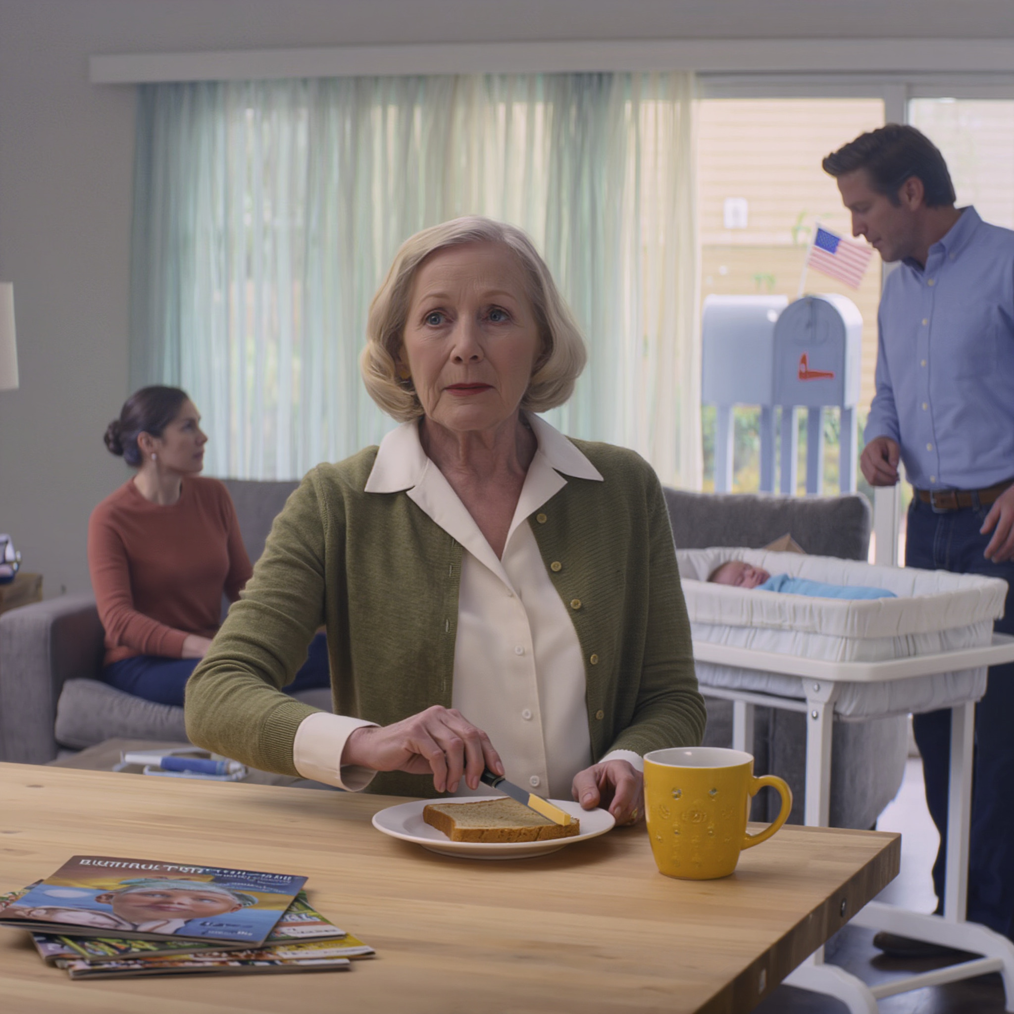 Mia nuora ha detto a mio figlio con voce dolce: “Ho davvero bisogno di pace e tranquillità per me e per il bambino… tua madre deve andarsene il prima possibile”. Ma quando lo ha detto senza mezzi termini, proprio lì nel mio soggiorno, come se tutto fosse già stato deciso, l’ho guardata e ho risposto con calma: “Tesoro… questa è casa mia”. La stanza è caduta all’istante in un silenzio profondo e da quel momento in poi tutto è cambiato.