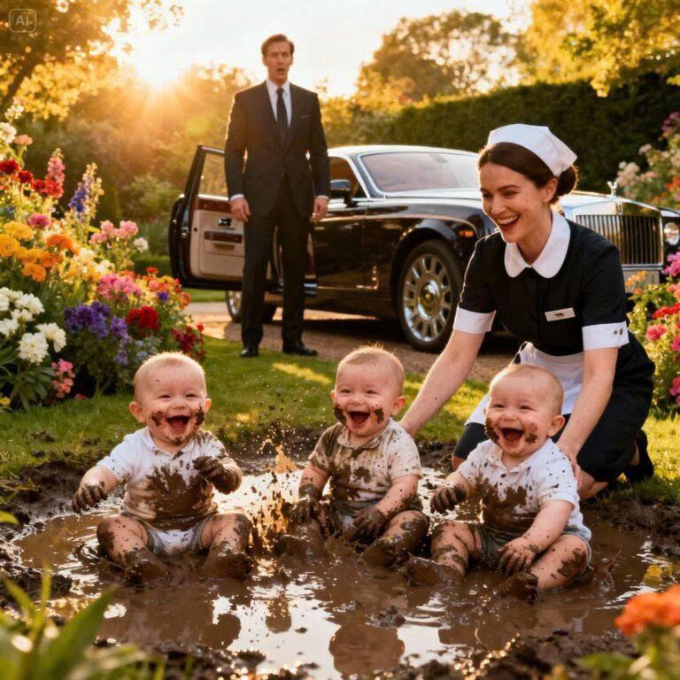 Il milionario licenziò la tata perché aveva lasciato che i suoi figli giocassero nel fango… ma alla fine dovette affrontare la verità.