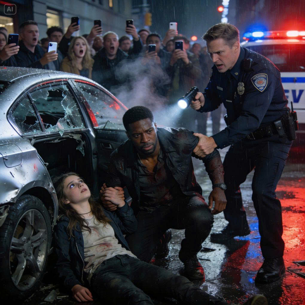 Un uomo di colore ha salvato una ragazza da un incidente, ma è stato scambiato per una “saccheggiatrice” da un agente di polizia razzista: quando la ragazza ha ripreso conoscenza, ha detto qualcosa che ha lasciato tutti sbalorditi.