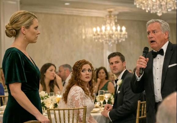 Stavo crescendo mia figlia da sola e, al suo matrimonio, il suo ricco suocero ha cercato di umiliarmi davanti a 300 invitati, finché non mi sono alzata con calma e ho chiesto: “Sapete almeno chi sono?”, e ho guardato la stanza piombare nel silenzio sotto i lampadari di cristallo.