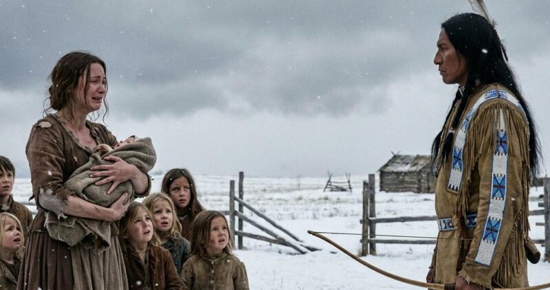 Una vedova disperata accettò di sposare un indigeno per avere un tetto sopra la testa dei suoi figli, ma ciò che scoprì in quel cuore silenzioso cambiò la sua vita per sempre. C’era qualcosa nell’aria quella mattina che rendeva tutto più pesante. Il freddo le tagliava la pelle come aghi invisibili e il cielo grigio si stendeva sulle terre del nord come una coperta senza speranza.