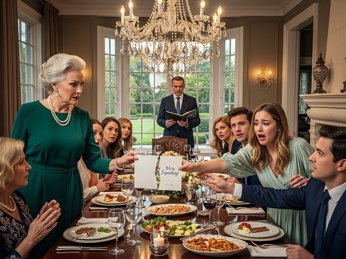 Mia suocera ha distrutto la mia foto dell’ecografia davanti a tutti, urlando che stavo fingendo per rubare la fortuna di famiglia, ma si è bloccata quando il nostro avvocato si è fatto avanti e ha rivelato chi aveva effettivamente falsificato le cartelle cliniche per tutto il tempo.