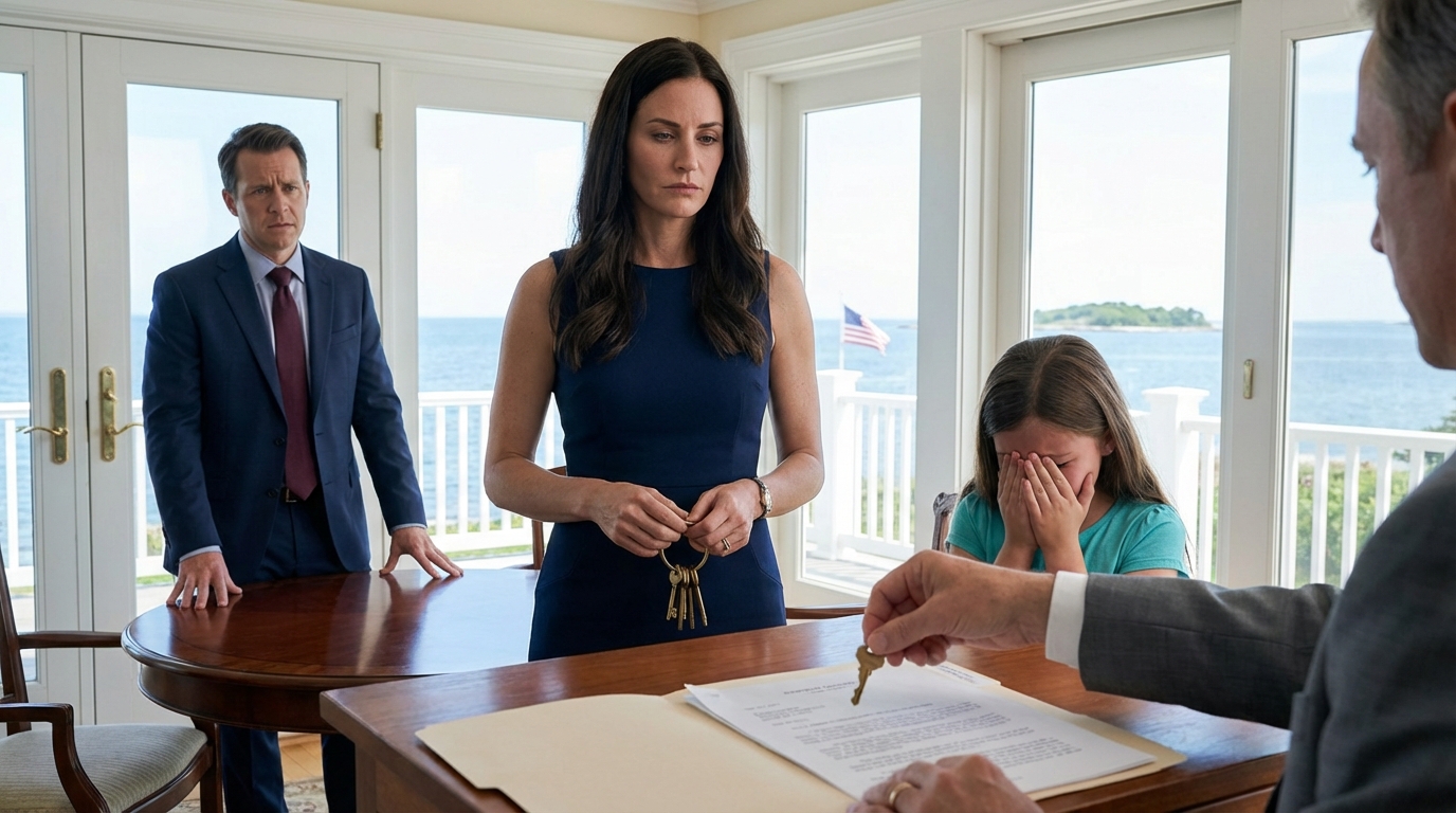 Eles queriam que eu saísse de casa por apenas cinquenta dólares e uma mala. Anos depois, apareceram na minha nova mansão no Dia de Ação de Graças exigindo as chaves como se fosse “propriedade da família”. Ainda me achavam fraco, ainda falavam por cima de mim, ainda tentavam me encurralar. O que eles não sabiam era que meu avô havia armado uma cilada legal… e no momento em que exigiram entrar, a ativaram.