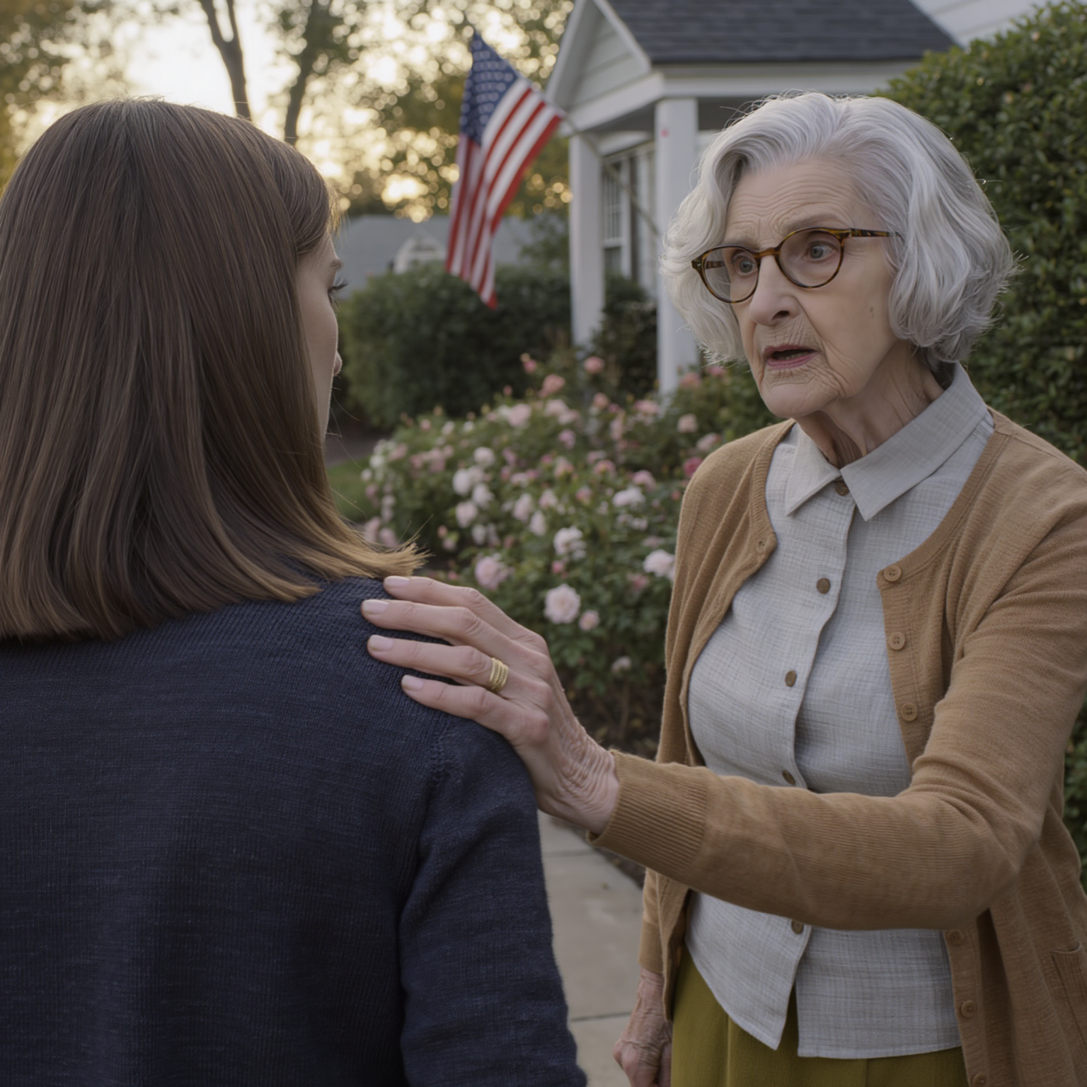 Sentivo che qualcosa non andava in casa, così ho fatto finta di prendere la valigia per andare a trovare mia sorella e sono tornato indietro in silenzio per guardare da lontano; proprio mentre il mio cuore batteva forte, un vicino anziano mi ha toccato la spalla e mi ha sussurrato: “Aspetta fino a mezzanotte, vedrai tutto”. Ho trattenuto il respiro mentre la porta si apriva, una strana macchina si fermava, delle risate echeggiavano nel soggiorno… e quello che è apparso quando l’orologio ha battuto le 12 mi ha lasciato paralizzato.