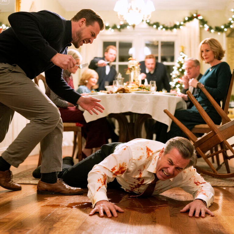 Il mio figliastro mi ha spinto a tavola a Natale: “Questo posto è di mio padre. Vattene”. Sono caduto a terra davanti a tutta la famiglia, ma quello che lui non sapeva era che quella stessa sera avrei cambiato il suo posto.