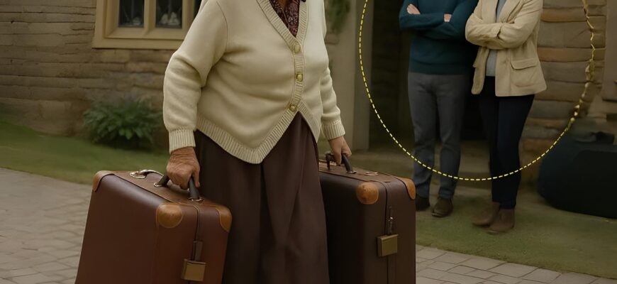 Fu suo figlio a mandarla via! La videro partire con una vecchia valigia consumata, senza sospettare cosa stesse realmente trasportando.