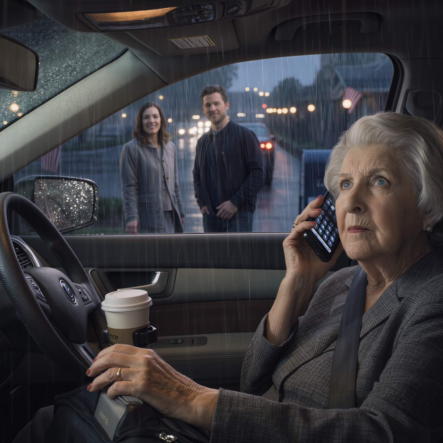 Não podemos te hospedar agora — disse meu filho, bloqueando a porta como se eu fosse um problema que ele não queria dentro. Minha nora estava atrás dele com aquele sorrisinho de alívio, como se minha ausência fosse o plano. Não discuti. Apenas peguei minha mala de viagem, voltei para o carro e fui embora em silêncio.