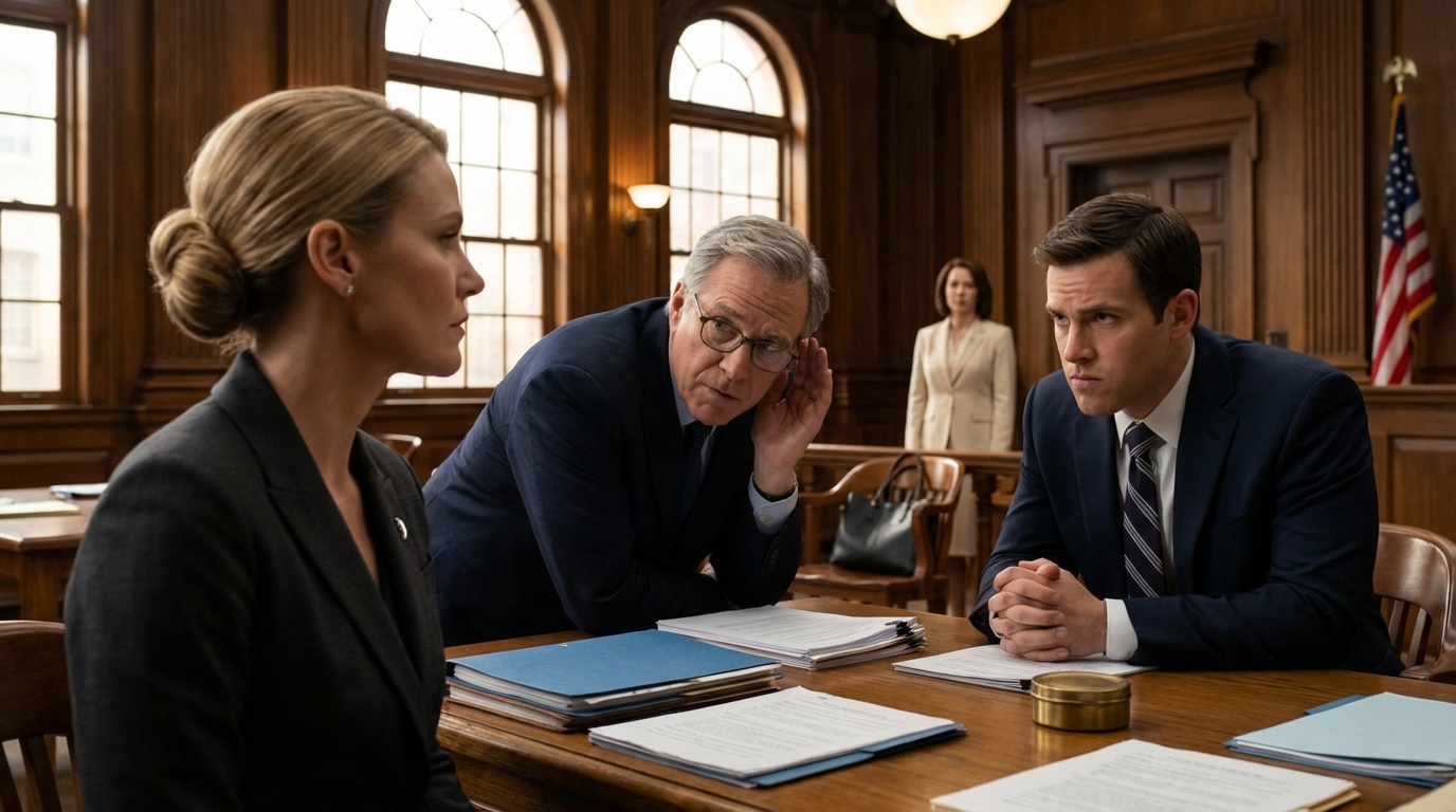 No fórum do condado, meu marido exigiu a casa, os carros e a empresa que ajudei a construir, depois se inclinou para mim e murmurou: “Facilite as coisas”. Ele não notou a pasta azul que meu advogado colocou sobre a mesa, nem o sorriso da mãe dele, como se já tivesse vencido. Agora, a namorada dele anda de um lado para o outro no corredor, o juiz está pegando a última página e uma frase silenciosa está prestes a transformar a vitória dele em algo completamente diferente.