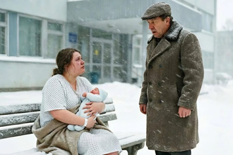 Lo zio era venuto a prendere la nipote e il neonato dall’ospedale, ma la vide seduta a piedi nudi su una panchina, con il bambino in braccio.