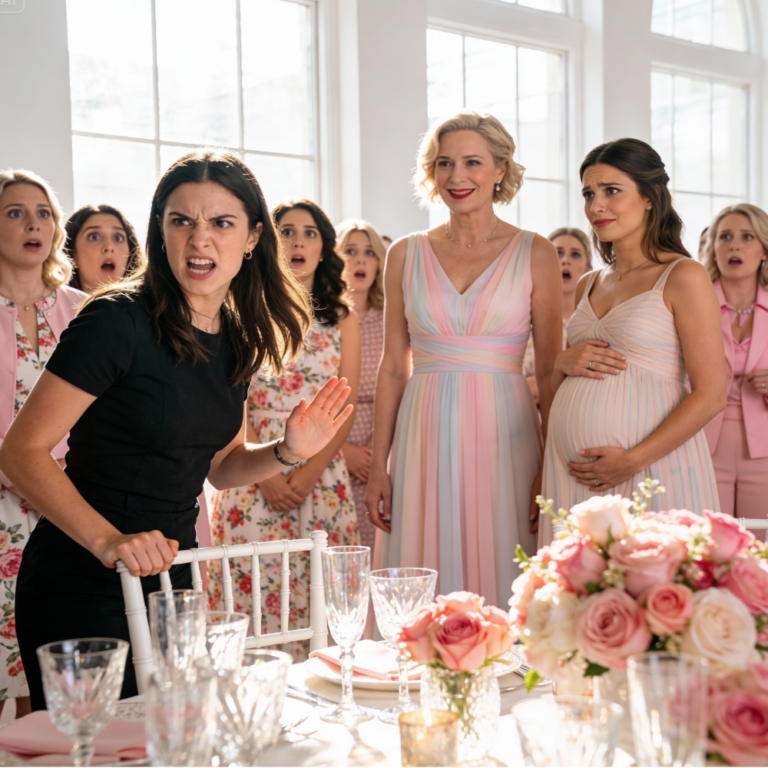 “Merce danneggiata”, sussurrò ad alta voce la mamma al baby shower di mia sorella. “Troppo distrutta per avere figli”. Trenta invitati mi fissarono con pietà. Sorrisi e…