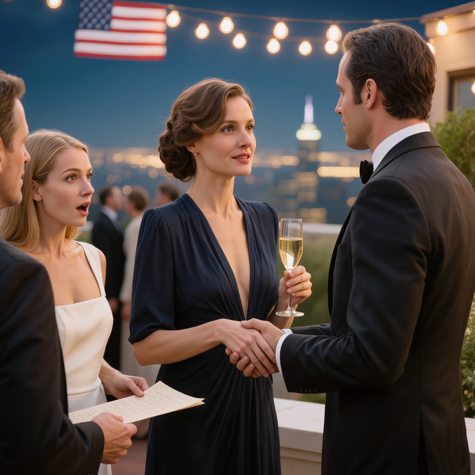 Il mio ricco marito la presentò come la sua “nuova moglie” davanti a tutti, così sorrisi, alzai il bicchiere e le presentai l’unico foglio di carta che pregava avessi dimenticato